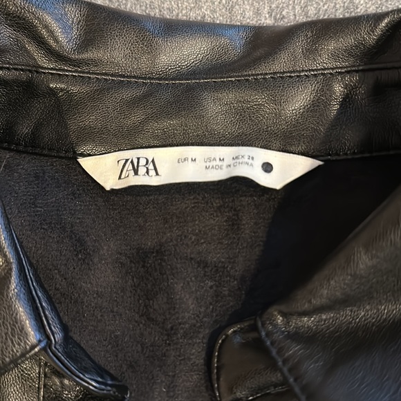 Zara pleather shirt - Picture 2 of 6